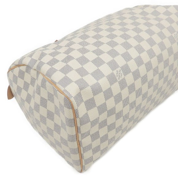 new 2021 Auth Louis Vuitton Speedy 35 damier azur - Picture 6 of 9